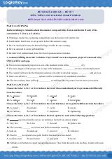 Đề thi giữa kì 1 Tiếng Anh 12 iLearn Smart World - Đề số 7